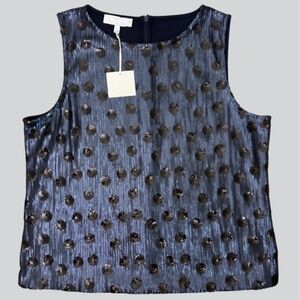 NWT RSVP by Talbots Sequins Sleeveless Shirt